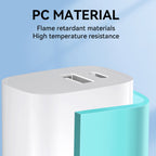 Wozinsky WGWCW USB-A USB-C 20W sieninis įkroviklis, baltas