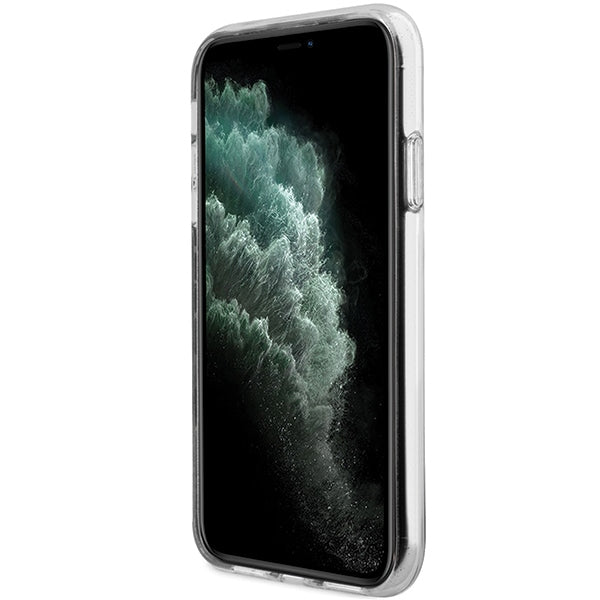 Guess MagSafe dėklas iPhone 11/XR – rožinis, gėlės -- iPhone 11