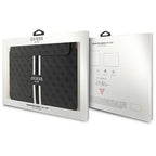 Guess 4G Printed Stripes dėklas 14" nešiojamam kompiuteriui - juodas -- Laptop Bags