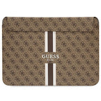 Guess 4G Printed Stripes dėklas 14" nešiojamam kompiuteriui - rudas -- Laptop Bags