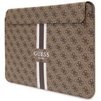 Guess 4G Printed Stripes dėklas 14" nešiojamam kompiuteriui - rudas -- Laptop Bags