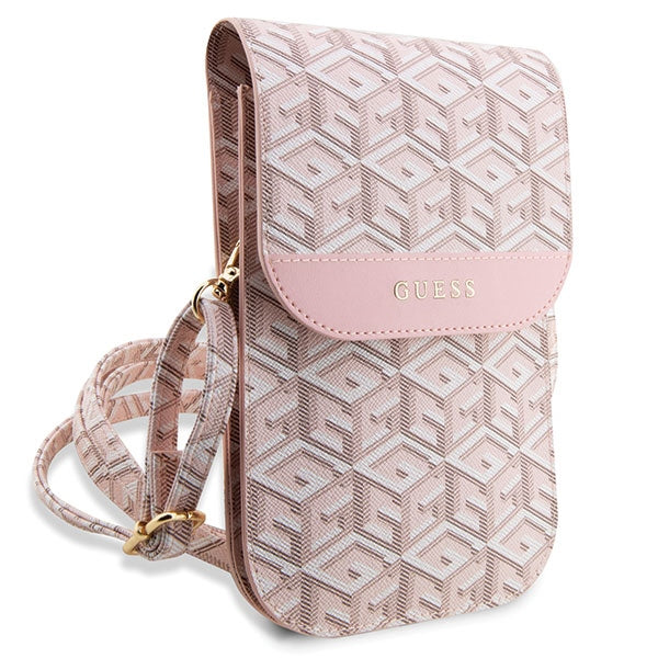 Guess rankinė GUWBHGCFSEP rožinė/rožinė GCube Stripe -- Uncategorized