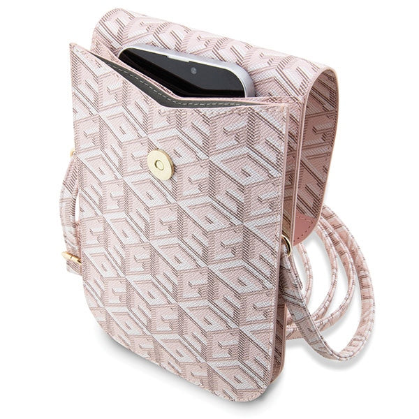 Guess rankinė GUWBHGCFSEP rožinė/rožinė GCube Stripe -- Uncategorized
