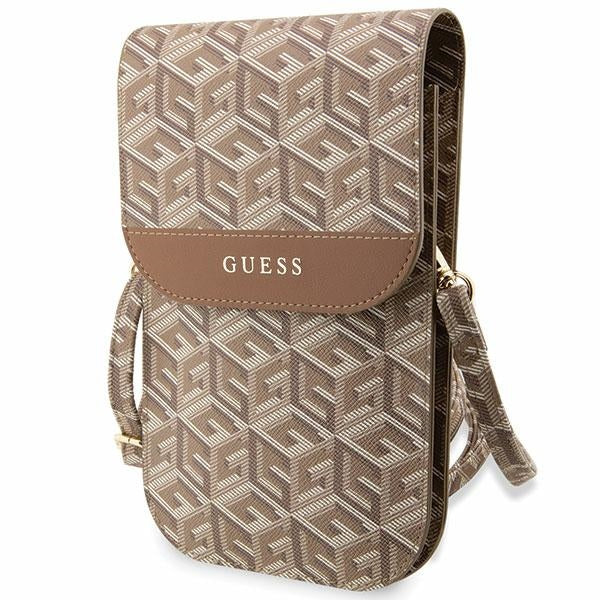 Guess rankinė GUWBHGCFSEW ruda/ruda GCube Stripe -- Uncategorized