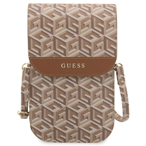 Guess rankinė GUWBHGCFSEW ruda/ruda GCube Stripe -- Uncategorized