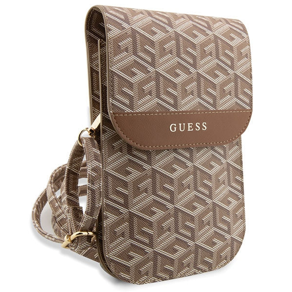 Guess rankinė GUWBHGCFSEW ruda/ruda GCube Stripe -- Uncategorized