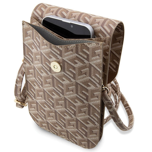 Guess rankinė GUWBHGCFSEW ruda/ruda GCube Stripe -- Uncategorized
