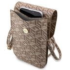 Guess rankinė GUWBHGCFSEW ruda/ruda GCube Stripe -- Uncategorized