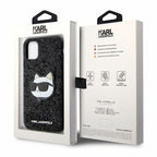 Karl Lagerfeld blizgus dėklas iPhone 11/XR – juodas -- iPhone 11