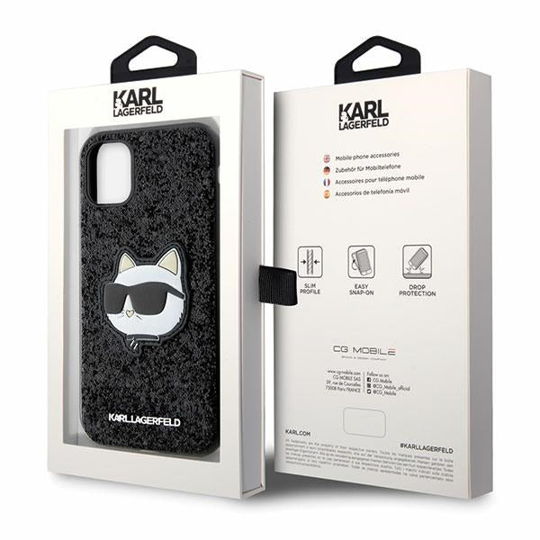 Karl Lagerfeld blizgus dėklas iPhone 11/XR – juodas -- iPhone 11
