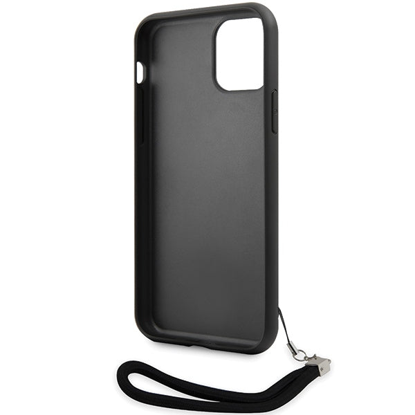 Karl Lagerfeld blizgučių dėklas iPhone 11/XR – juodas/sidabrinis -- iPhone 11