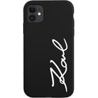 Karl Lagerfeld silikoninis dėklas iPhone 11 / XR – juodas -- iPhone 11