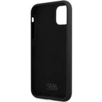 Karl Lagerfeld silikoninis dėklas iPhone 11 / XR – juodas -- iPhone 11