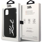 Karl Lagerfeld silikoninis dėklas iPhone 11 / XR – juodas -- iPhone 11