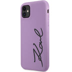Karl Lagerfeld silikoninis dėklas iPhone 11/XR – violetinis -- iPhone 11