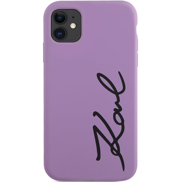 Karl Lagerfeld silikoninis dėklas iPhone 11/XR – violetinis -- iPhone 11