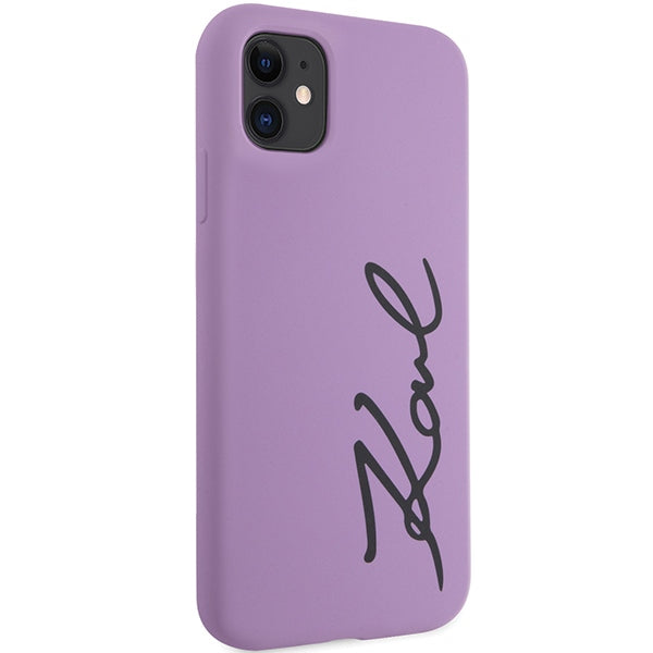 Karl Lagerfeld silikoninis dėklas iPhone 11/XR – violetinis -- iPhone 11