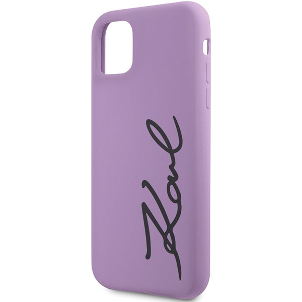 Karl Lagerfeld silikoninis dėklas iPhone 11/XR – violetinis -- iPhone 11