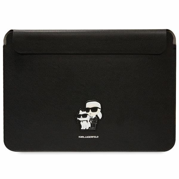Karl Lagerfeld Saffiano Karl&Choupette dėklas 14" nešiojamam kompiuteriui - juodas -- Cell phone cases and covers
