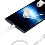 USB-C 3mk laidinės ausinės – baltos -- Cell phone cases and covers