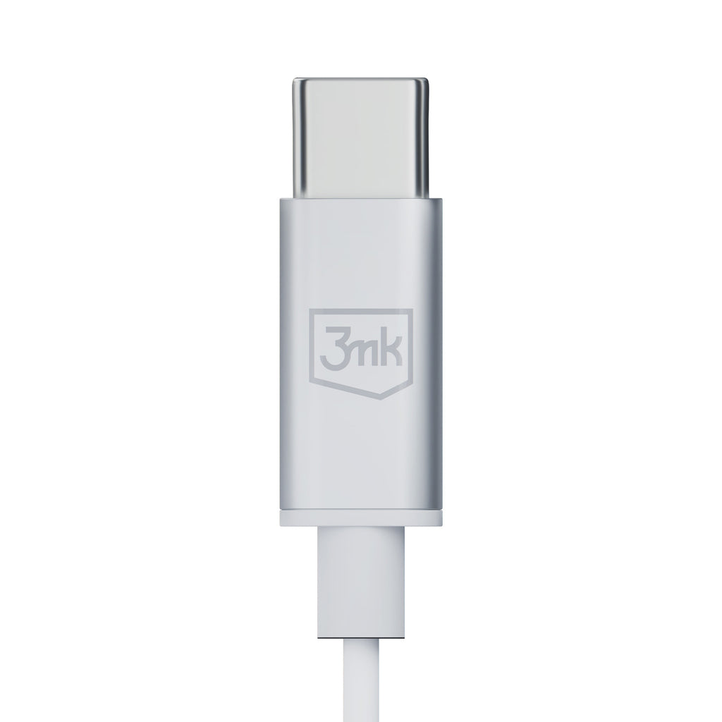 USB-C 3mk laidinės ausinės – baltos -- Cell phone cases and covers
