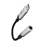 3mk USB-C adapteris – 3,5 mm mini lizdas – sidabrinis -- Cell phone cases and covers
