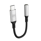 3mk USB-C adapteris – 3,5 mm mini lizdas – sidabrinis -- Cell phone cases and covers