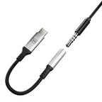 3mk USB-C adapteris – 3,5 mm mini lizdas – sidabrinis -- Cell phone cases and covers