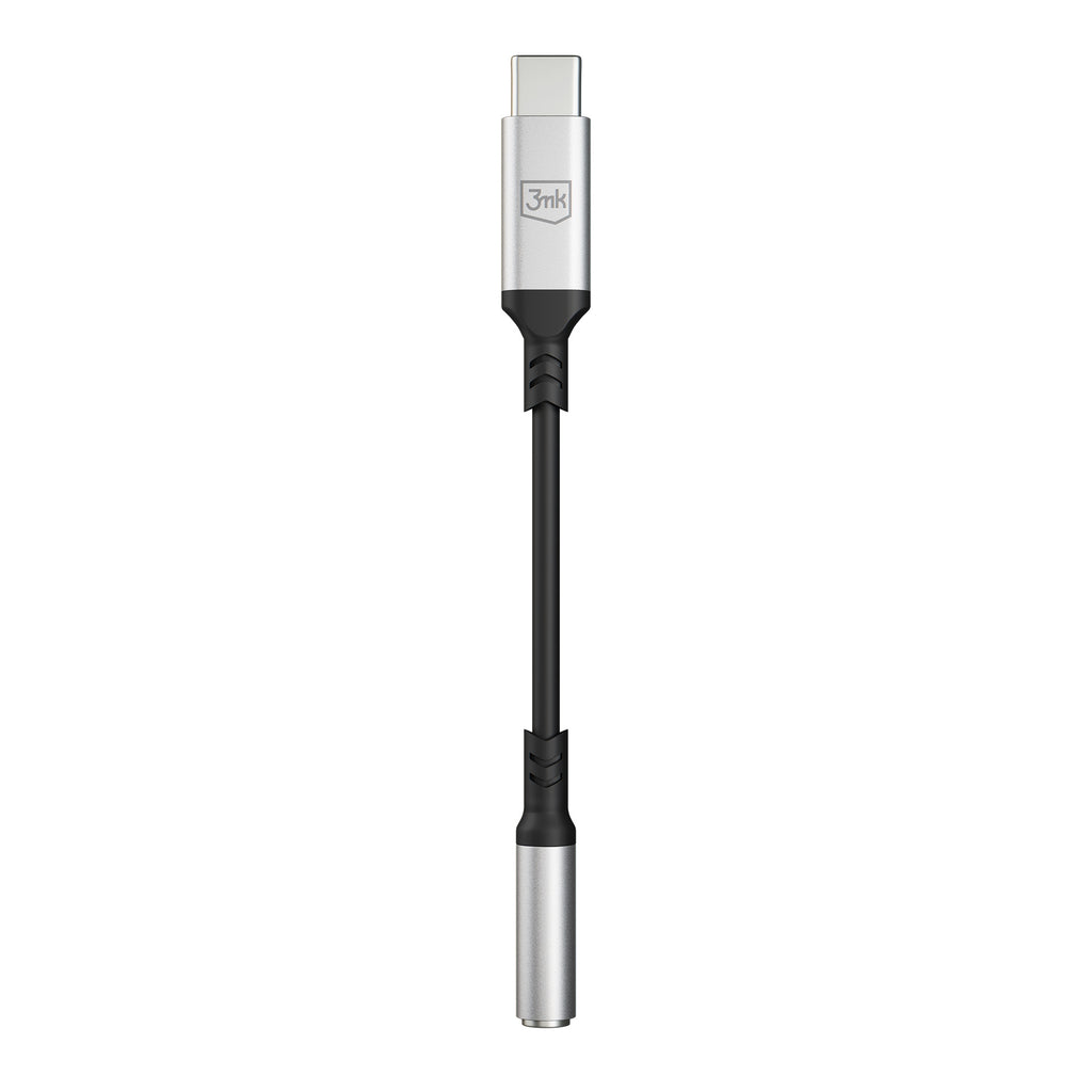 3mk USB-C adapteris – 3,5 mm mini lizdas – sidabrinis -- Cell phone cases and covers