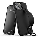 Adidas Originals dėklas iPhone 13 Pro Max su rankos dirželiu – juodas