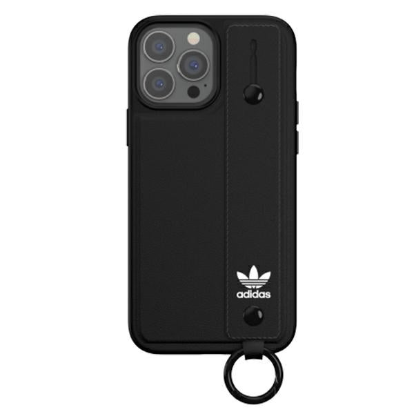 Adidas Originals dėklas iPhone 13 Pro Max su rankos dirželiu – juodas