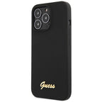 Guess silikoninis dėklas iPhone 13 Pro Max – juodas