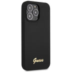 Guess silikoninis dėklas iPhone 13 Pro Max – juodas