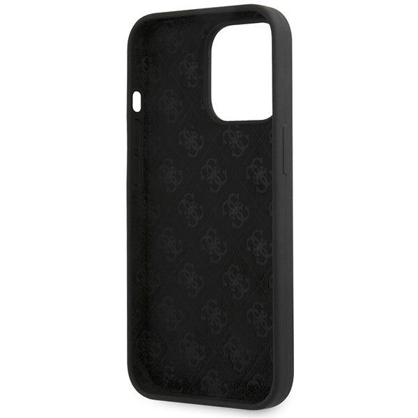 Guess silikoninis dėklas iPhone 13 Pro Max – juodas