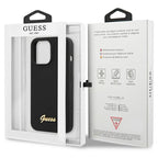 Guess silikoninis dėklas iPhone 13 Pro Max – juodas