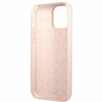 Guess silikoninis dėklas iPhone 13 Pro Max – šviesiai rožinis -- iPhone 13 Pro Max
