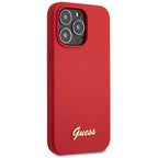 Guess silikoninis dėklas iPhone 13 Pro Max – raudonas