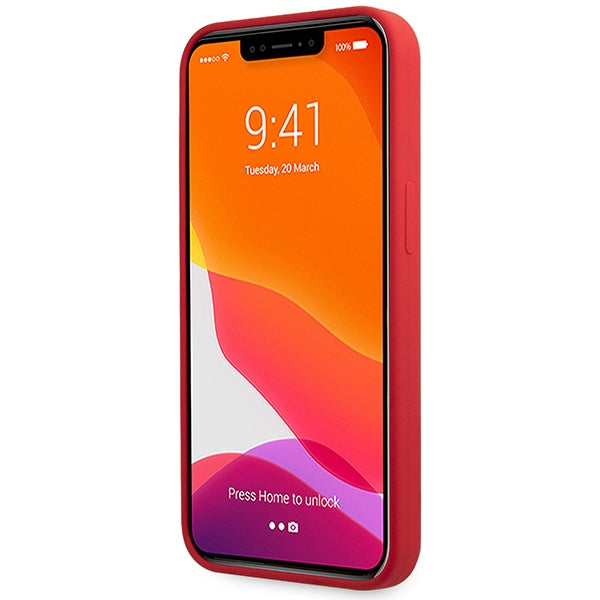 Guess silikoninis dėklas iPhone 13 Pro Max – raudonas