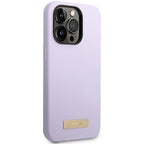 Guess MagSafe dėklas iPhone 14 Pro – violetinis