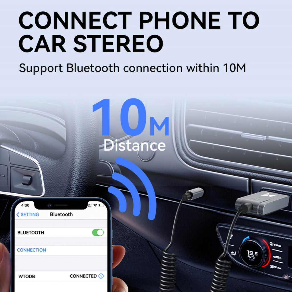 Wozinsky WTODB Bluetooth 5.3 garso adapteris / AUX garso imtuvas -- Audio Adapters