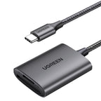 Ugreen CM401 USB-C 5Gb/s SD/TF kortelės skaitytuvas - pilka -- Memory Card Readers