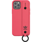 Adidas OR Hand Strap dėklas iPhone 12/12 Pro – rožinis -- iPhone 12