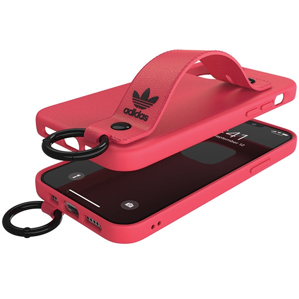 Adidas OR Hand Strap dėklas iPhone 12/12 Pro – rožinis -- iPhone 12