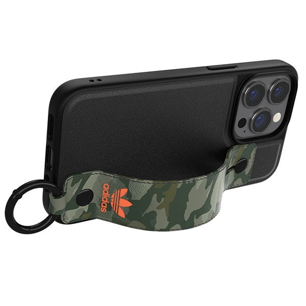Adidas OR dėklas su dirželiu iPhone 13/13 Pro, juodai žalias