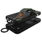 Adidas OR dėklas su dirželiu iPhone 13/13 Pro, juodai žalias