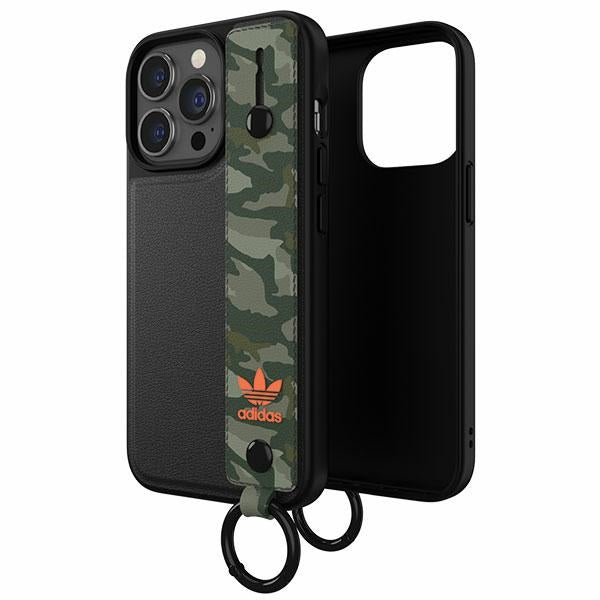 Adidas OR dėklas su dirželiu iPhone 13/13 Pro, juodai žalias