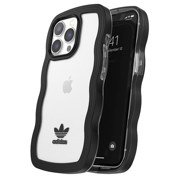 Adidas dėklas iPhone 13/13 Pro 6,1" – juodas, skaidrus