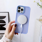 MagSafe magnetinis matinis dėklas iPhone 15 Pro Max – rožinis