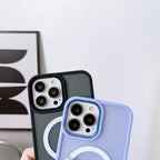 Magnetinis matinis MagSafe dėklas iPhone 15 Plus – violetinis -- iPhone 15 Plus