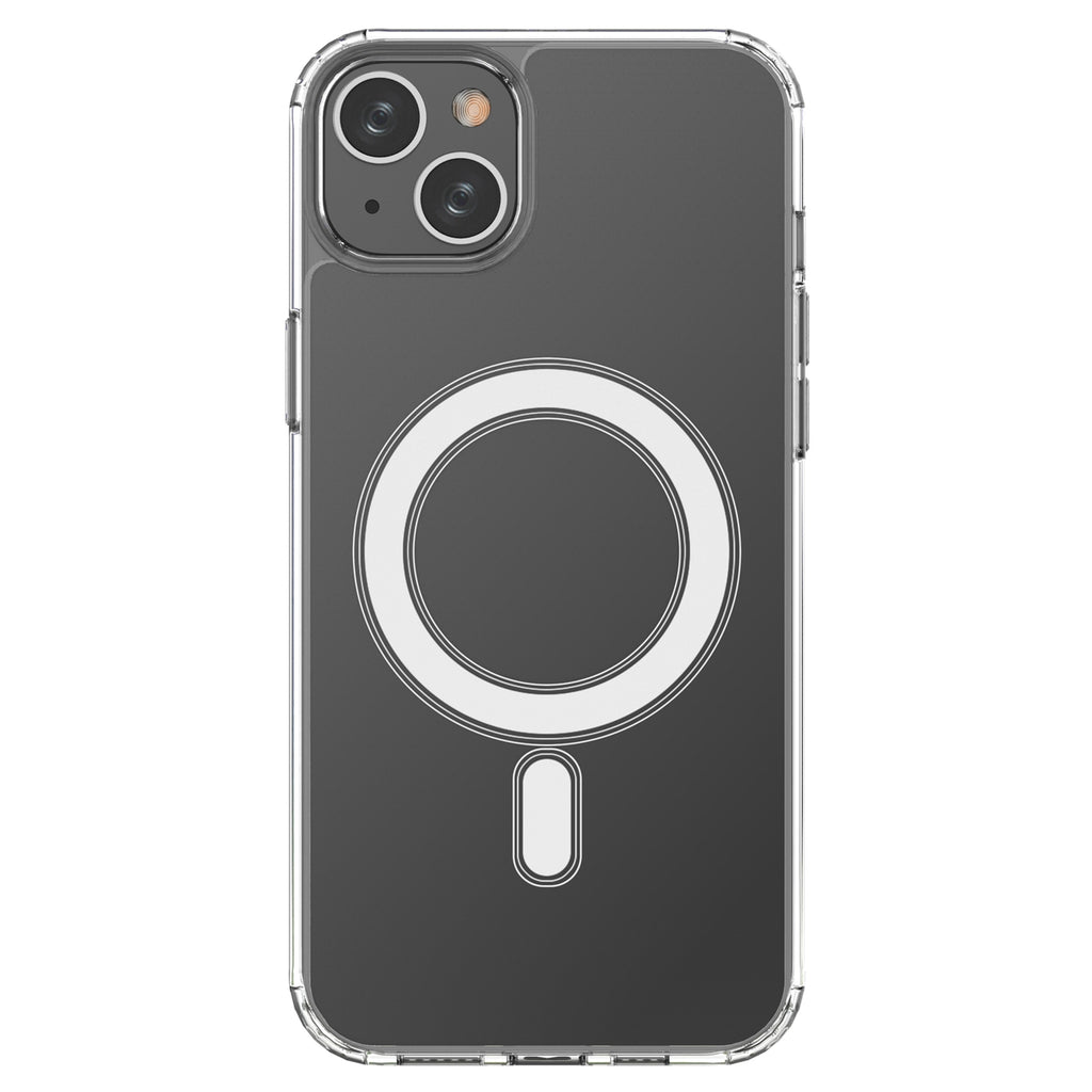 MagSafe iPhone 15 Plus skaidrus magnetinis dėklas